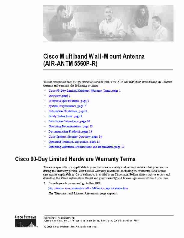Cisco Systems Stereo System AIR-ANTM5560P-R-page_pdf
